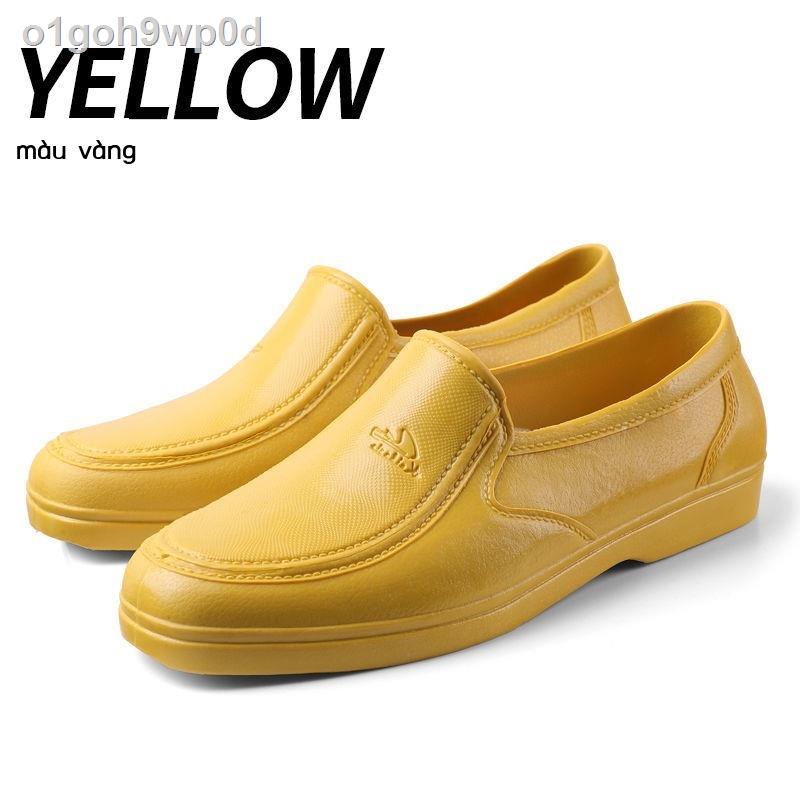 o1goh9wp0dĐôi giày cao cổ nam lưng thấp chống mài mòn đáy dày vào mùa xuân và thu bếp đầu không thấm nước su