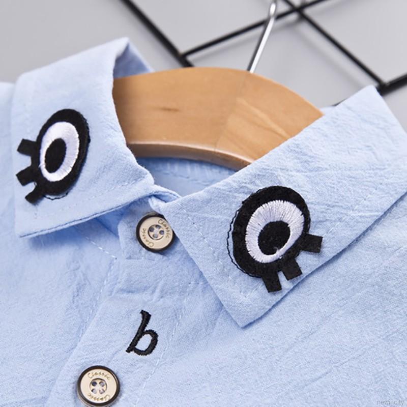 Set đồ bộ dài tay in họa tiết hoạt hình đáng yêu cho bé trai