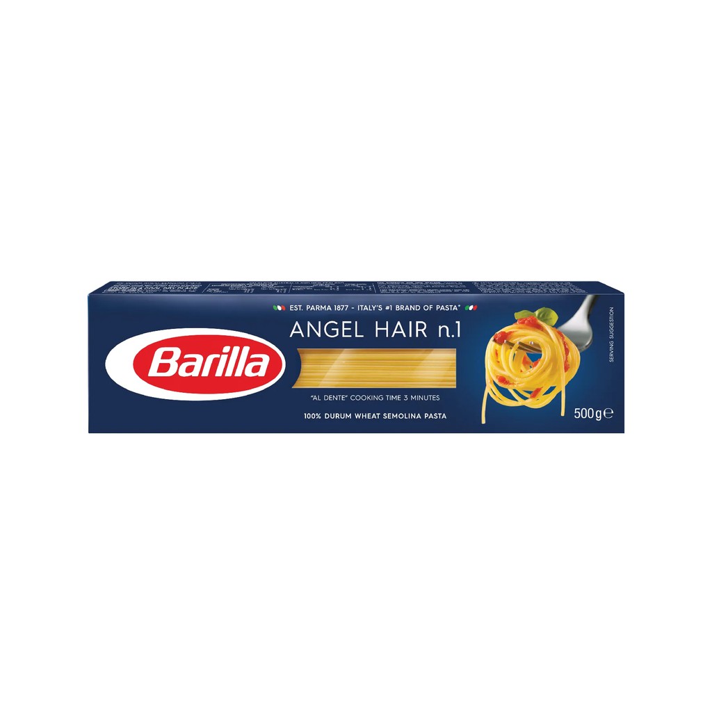 Mì Ý Barilla sợi hình ống Angel Hair 500g