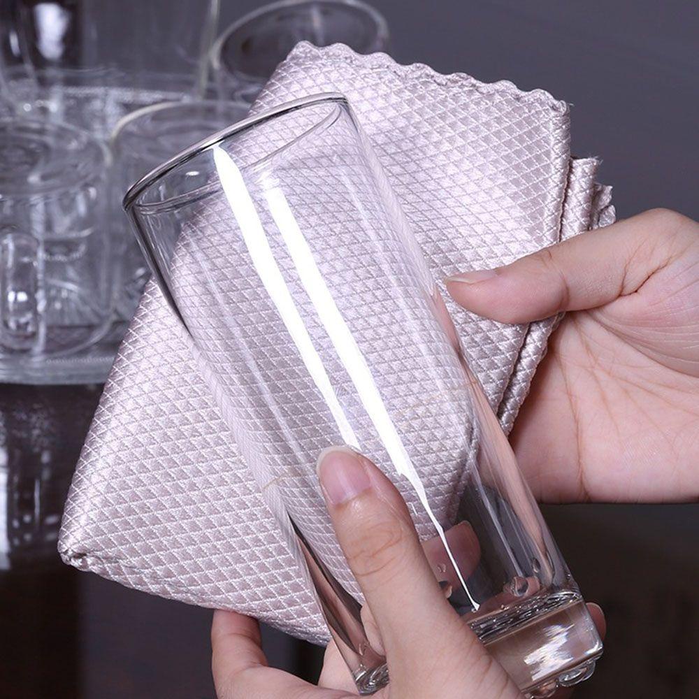 Khăn Lau Chén Dĩa Bằng Sợi Micro Chống Dầu Mỡ Họa Tiết Vảy Cá Cho Nhà Bếp