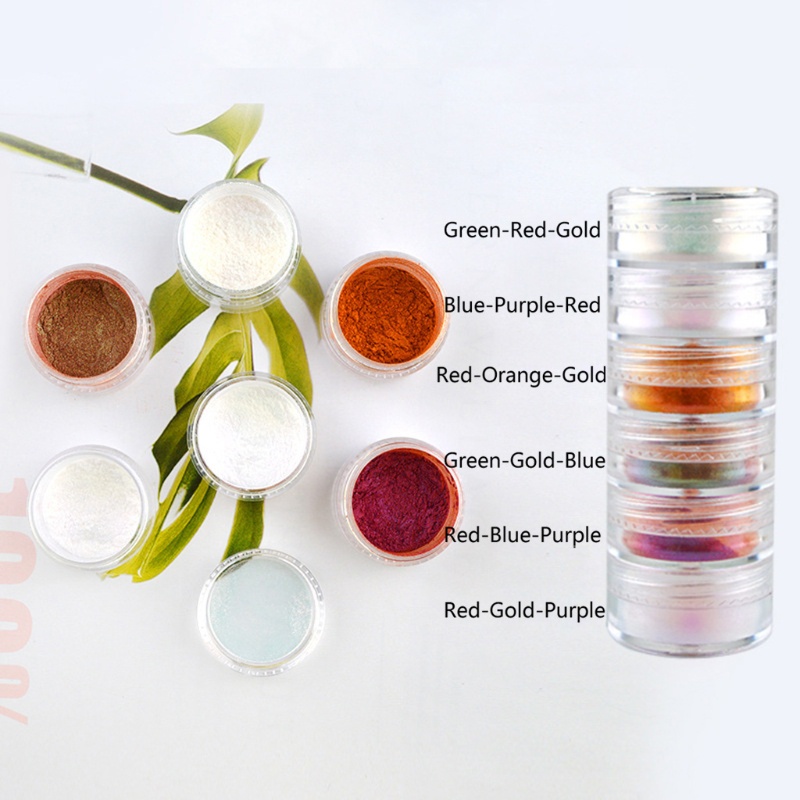 Bột ánh ngọc trai màu chameleon lấp lánh dùng làm epoxy resin độc đáo DIY