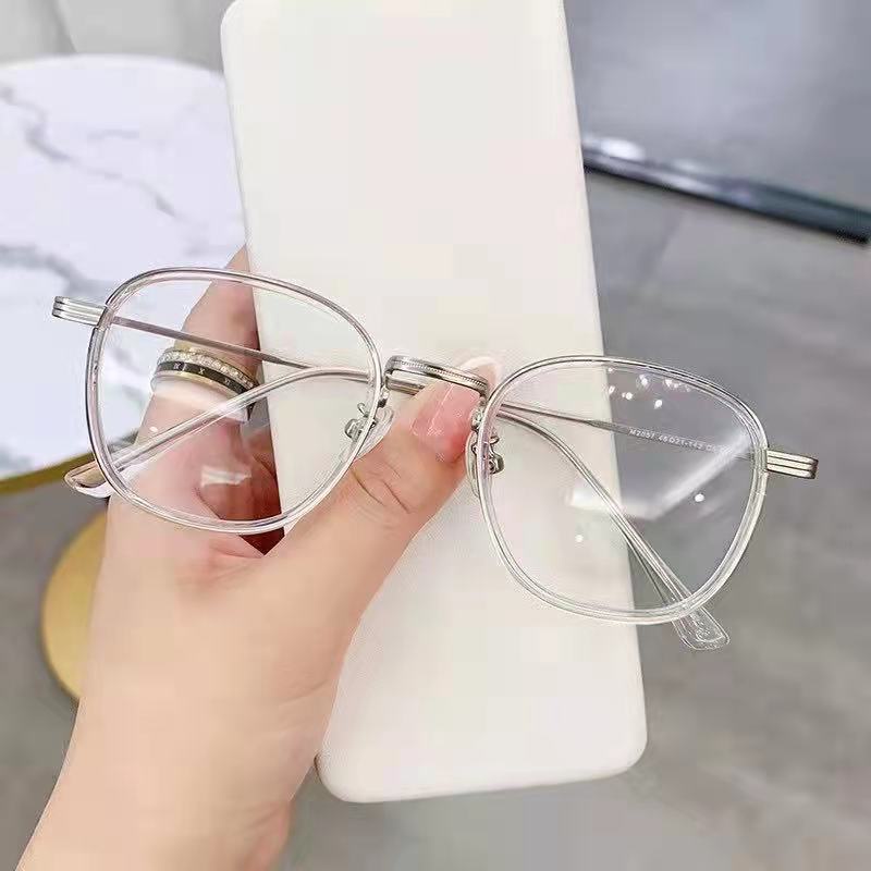 Kính Cận Gọng Kim Loại Chống Ánh Sáng Xanh Cho Nam/Nữ