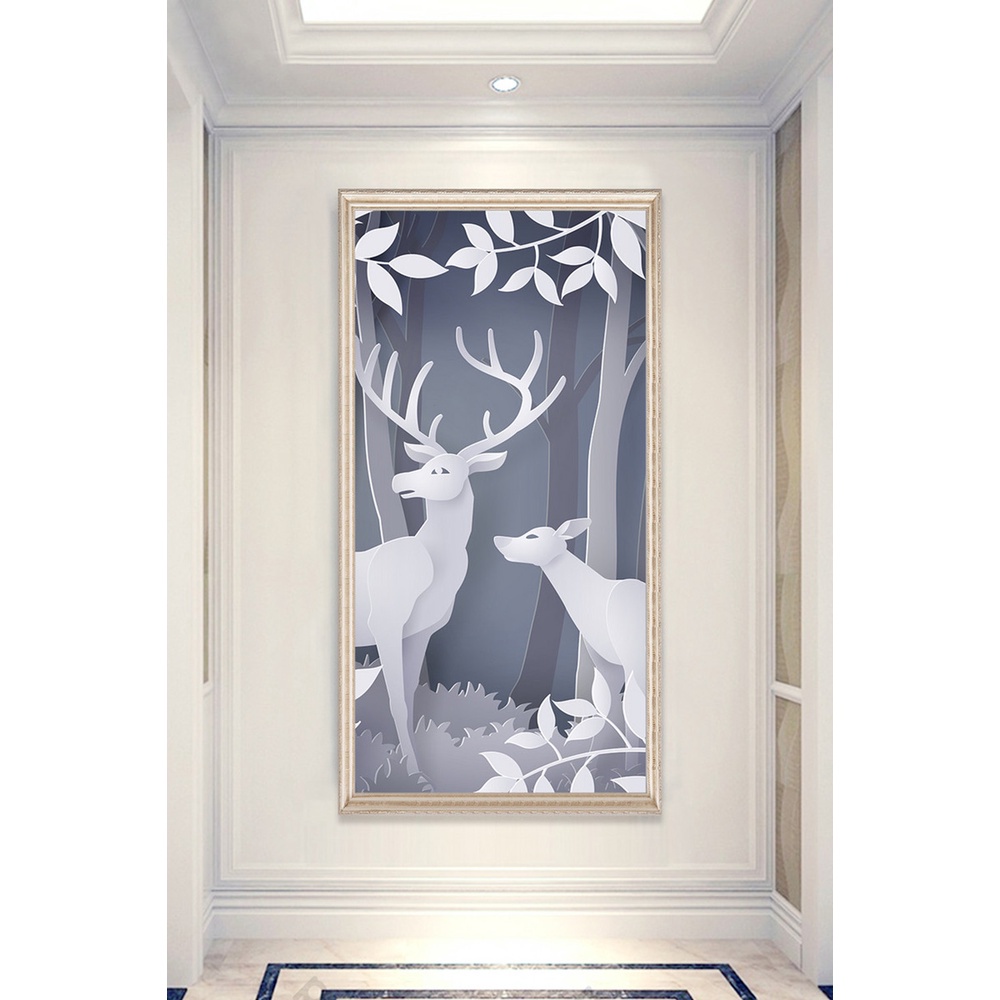 In hình ép gỗ Laminate TRANH HÀNH LANG TRUNG QUỐC - Mẫu 16 (50x75, 60x90, 70x110). In ảnh theo yêu cầu