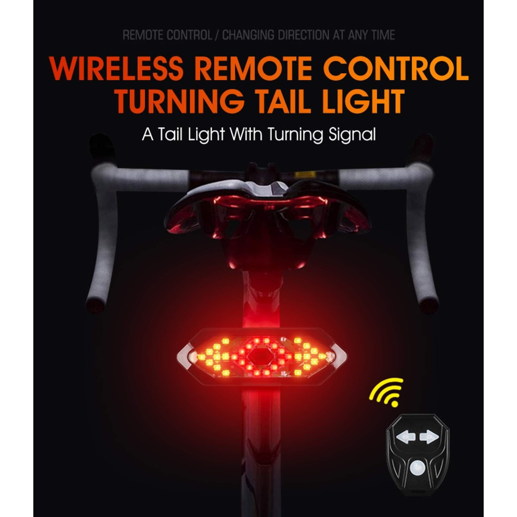 ng Với Sừng, Đèn LED Sáng Cao Xe Đạp Ánh Sáng Phía Sau Đèn Cảnh Báo An Toàn Khi Đạp Xe Sạc Được Chống Nước-168-GroceryVN
