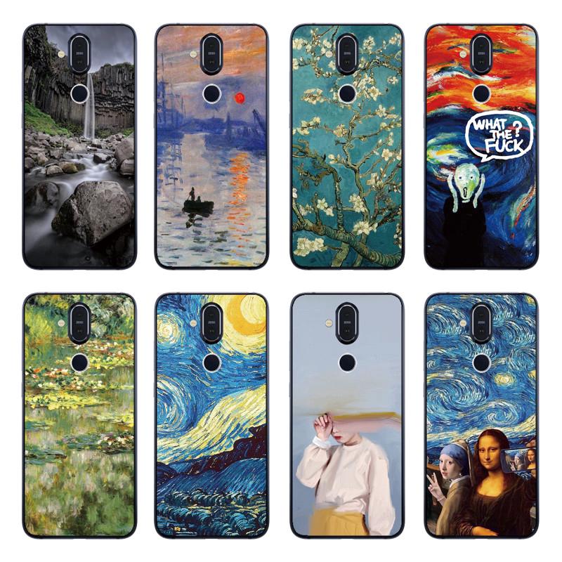 Ốp điện thoại in hình tranh Van Gogh nhiều mẫu mã cho điện thoại Nokia 2.1/3.1/5.1/7.1/4.2/3.2