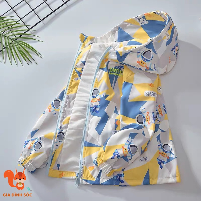 Áo khoác gió cho bé trai size 110-170
