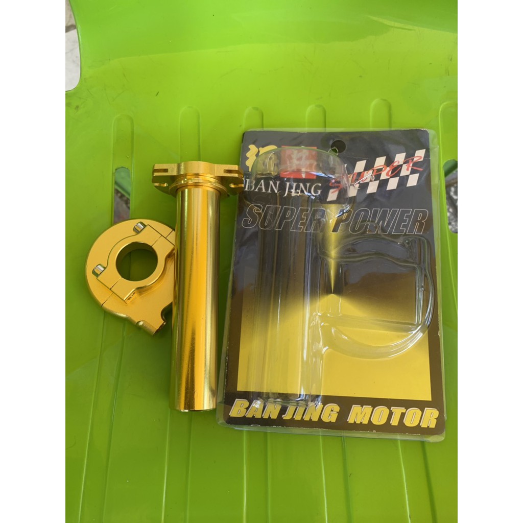 Cùm tăng tốc 1 dây ga nhôm màu vàn