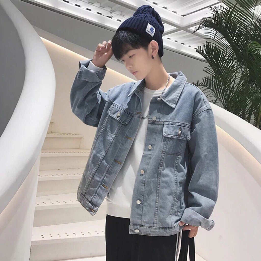 ÁO KHOÁC JEAN MẪU XANH NHẠT 00116T