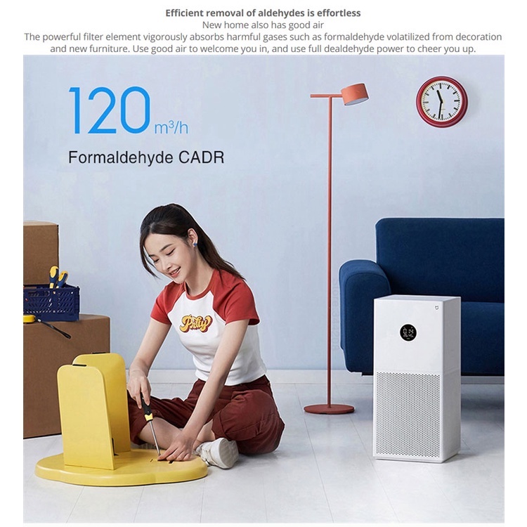 Máy lọc không khí Xiaomi Smart Air Purifier 4 Lite, lọc bụi siêu mịn, khử mùi hôi, hẹn giờ bật tắt, bảo hành 1 năm