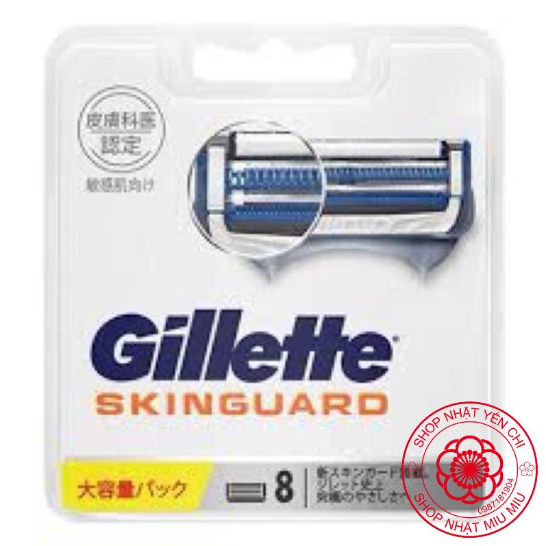 Vỉ 8 lưỡi dao cạo râu Gillette Skinguar dành cho da nhạy cảm