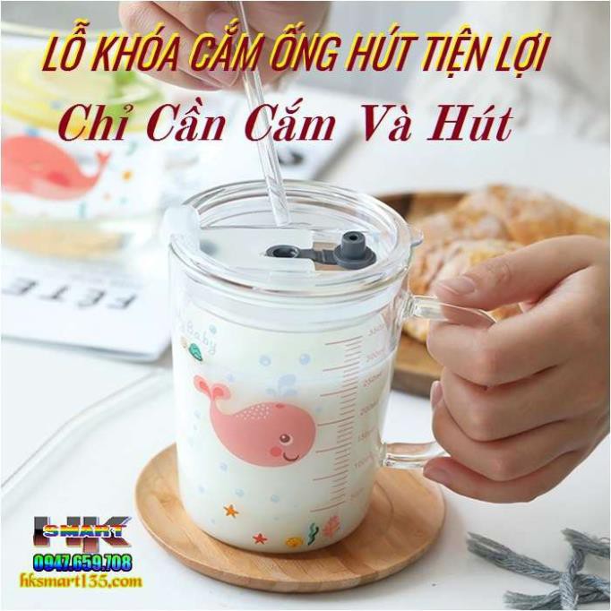 Cốc Pha Sữa, Cốc Giữ Nhiệt Pha Sữa Cho Bé Có Vạch Chia Tỉ Lệ, Kèm Lắp Và Ống Hút Tiện Dụng Cho Bé, Giữ Nhiệt Tốt