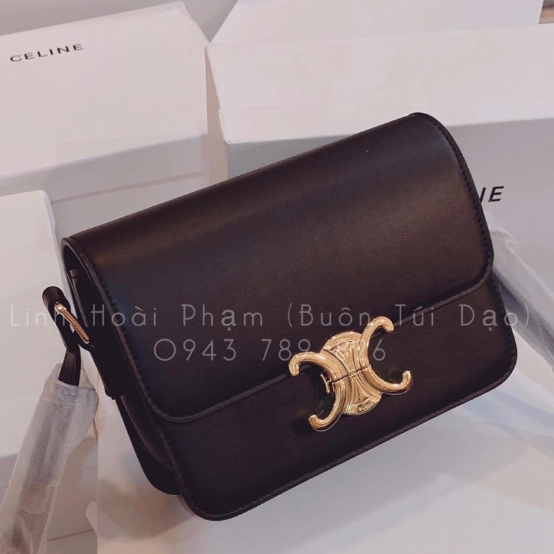 Túi xách nữ da trơn dáng hộp khoá bóp loại đẹp