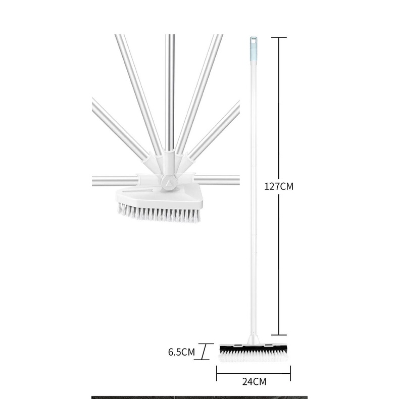 [Loại To] Chổi Chà Sàn Kèm Gạt Nước Đa Năng Với Góc Xoay 180 Độ Linh Hoạt Giúp Bạn Quét Sạch Mọi Góc Bẩn Trong Nhà