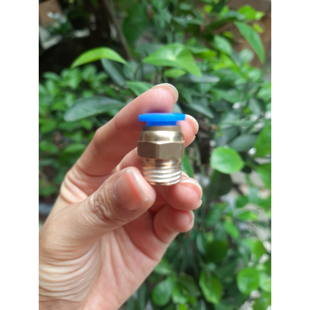 Combo 10 Ren ngoài phi 13 nối ống plastic 8mm cho hệ thống phun sương