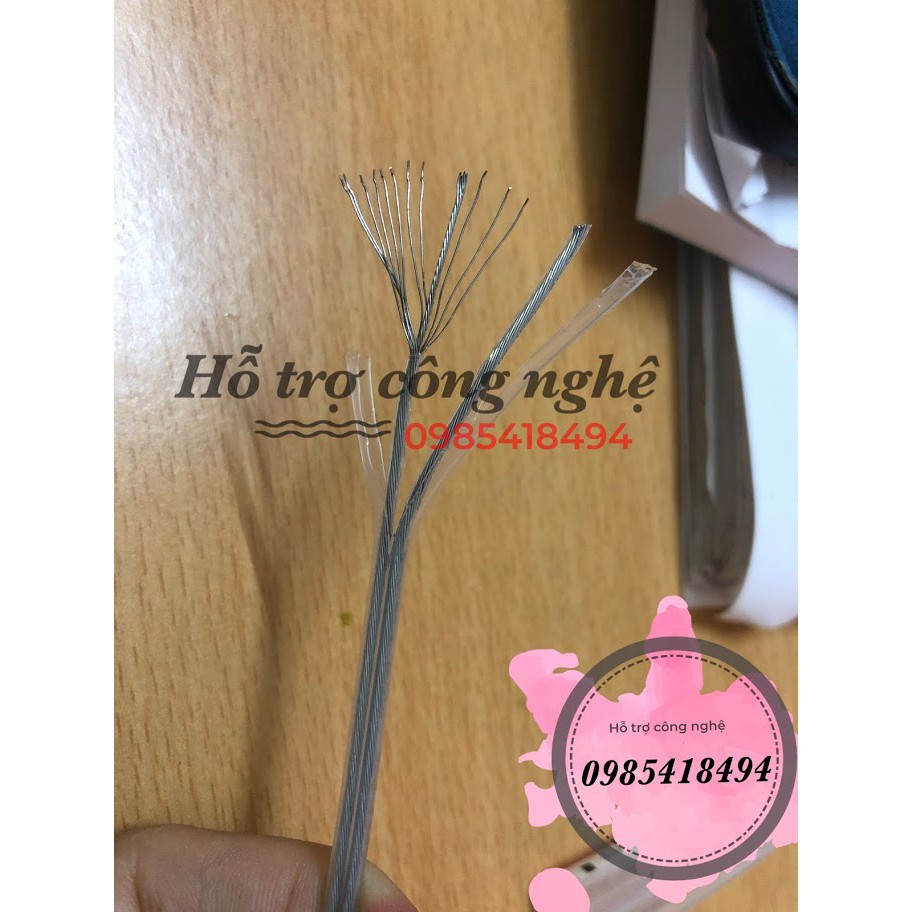 Dây điện PVC Teflon trong suốt lõi 2x0,75(18awg)lõi đồng mạ kẽm- giá bán theo mét