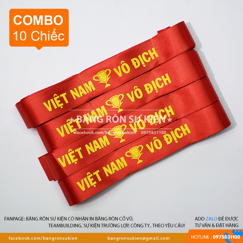 Băng rôn cổ vũ bóng đá 3k/ cái Combo 10 chiếc )