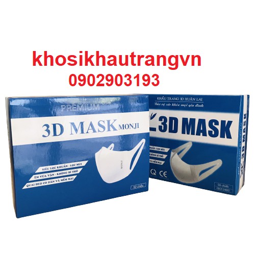 [Giá Sỉ] Hộp 50 cái khẩu trang 3D công nghệ Nhật