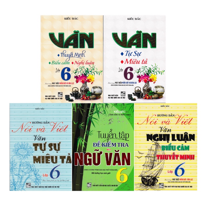 Sách - Combo Tham Khảo Ngữ Văn Lớp 6 (Biên Soạn Theo Chương Trình Mới - HA)