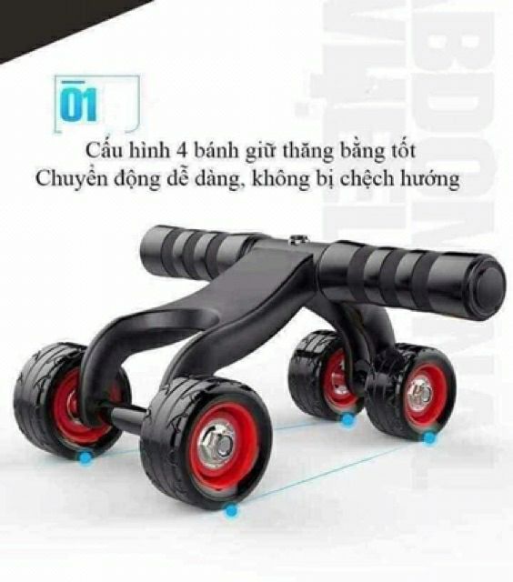 CON LĂN TẬP CƠ BỤNG 4 BÁNH TẶNG KÈM THẢM TẬP LOẠI ĐẸP