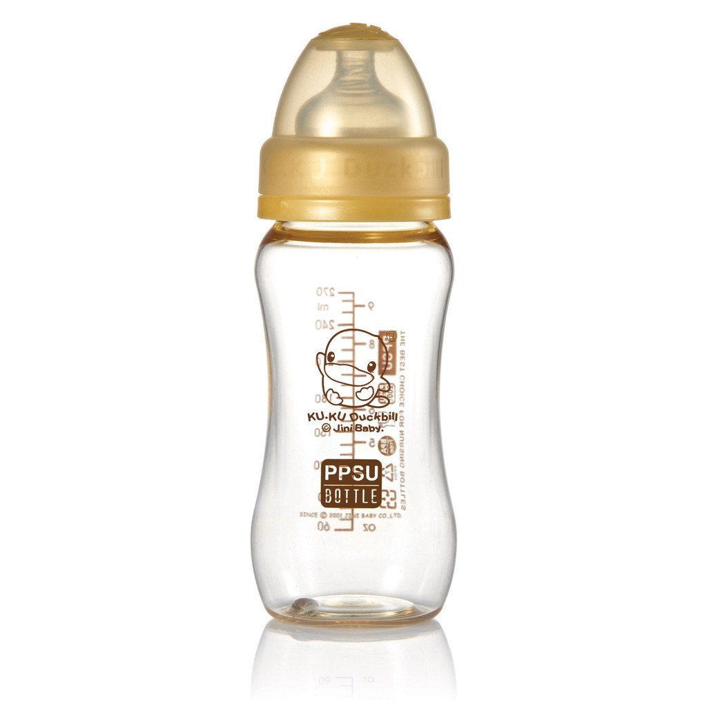 Bình Sữa Cổ Rộng PPSU KuKu KU5834 - 280ml