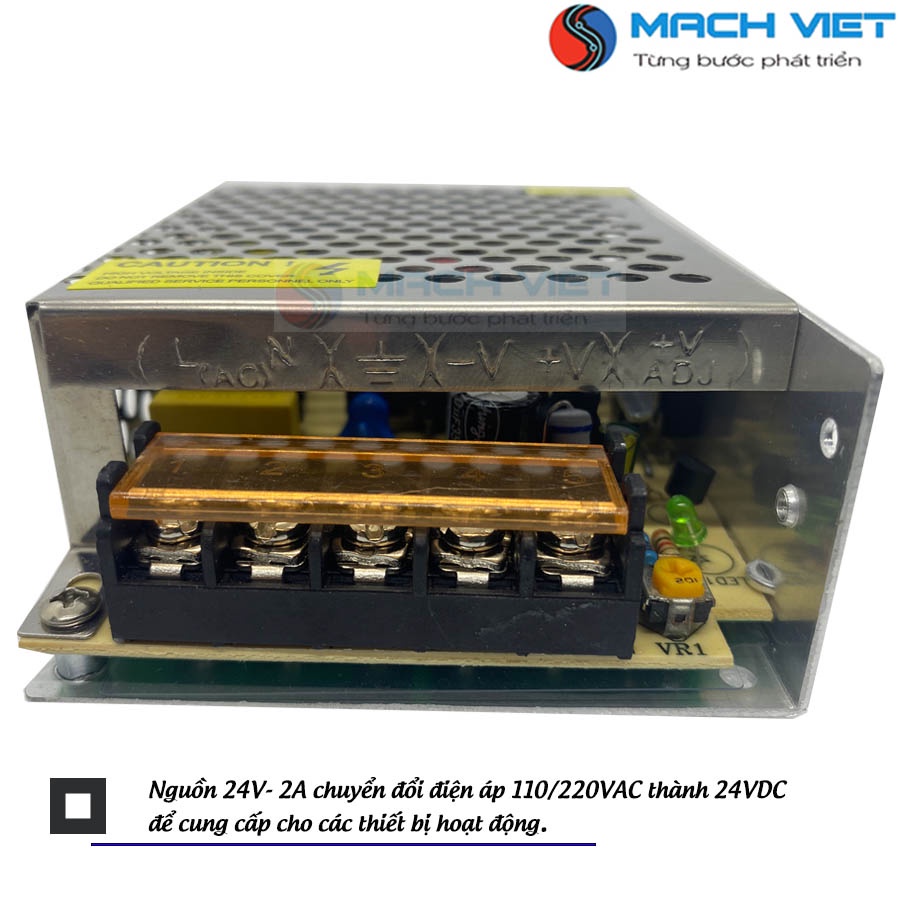 Nguồn tổ ong 24V 50W 2A theo khổ của meanwell