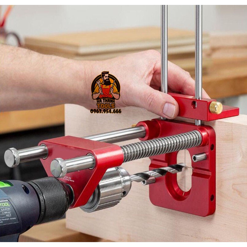 Dụng cụ định vị lỗ khoan cầm tay thông minh Full Phụ Kiện Như Hình, Đa chức năng