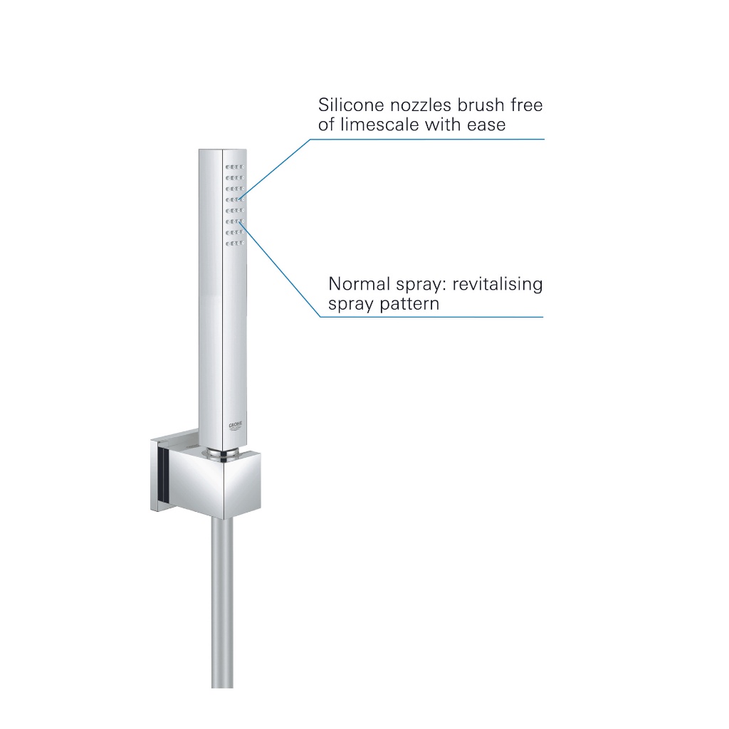 Bộ Tay Sen GROHE EUPHORIA Cube Stick - 1 Chế Độ Kèm Gác Sen Gắn Tường - 27702000