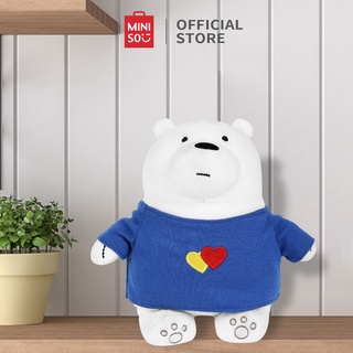 [Mã LIFEHL9 giảm 8% tối đa 100K đơn 250K] Gấu bông Miniso Bare Bears Plush Ice Bear - Hàng chính hãng