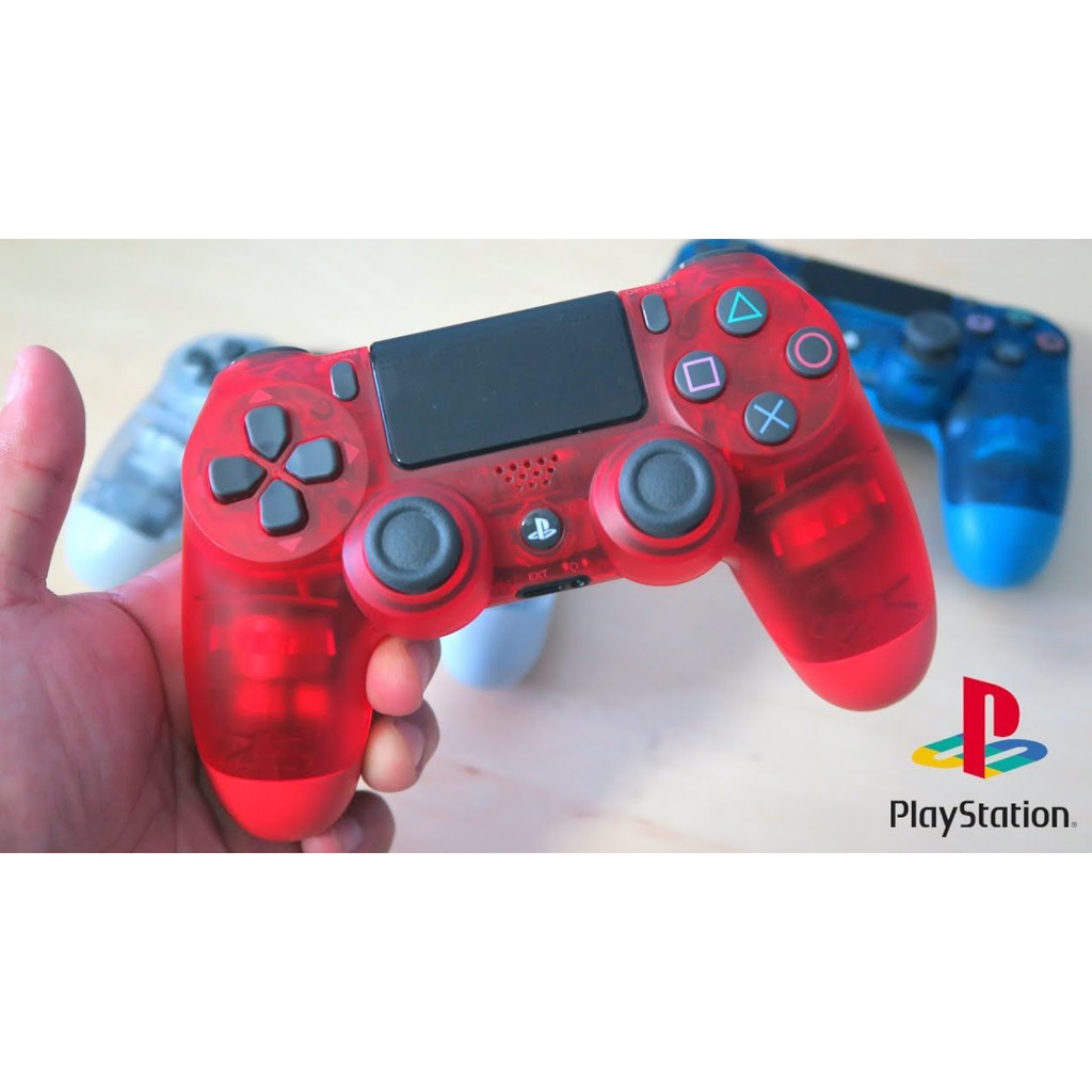 Tay Cầm PS4 Slim Pro DualShock 4 màu Đỏ Trong CH Full Box New Seal 100%