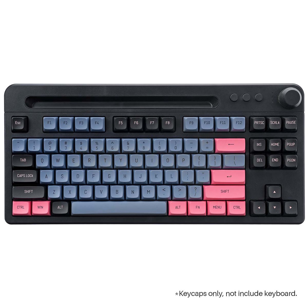 Bộ Keycap MDA PBT 226 Phím Black Pink Hồng Đen In Double Shot Sử Dụng Cho Nhiều Loại Layout