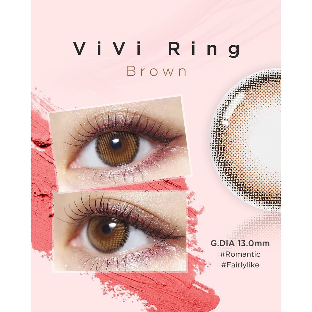 Lens 1 Tháng Áp Tròng VIVIRING BROWN - Nội Địa Hàn Cao Cấp OLENS KOREA