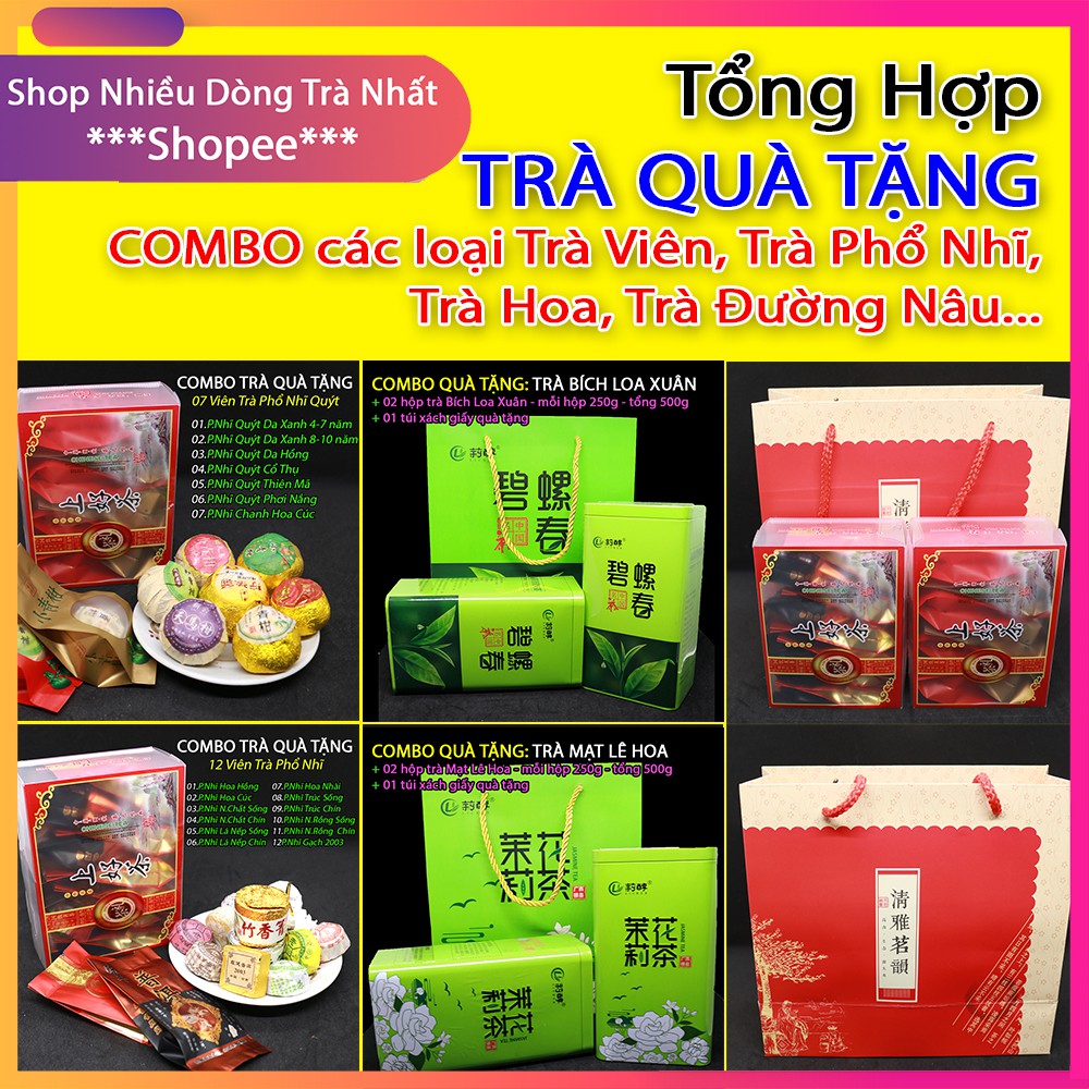 Trà Quà Tặng Tết- Tổng Hợp các loại combo trà