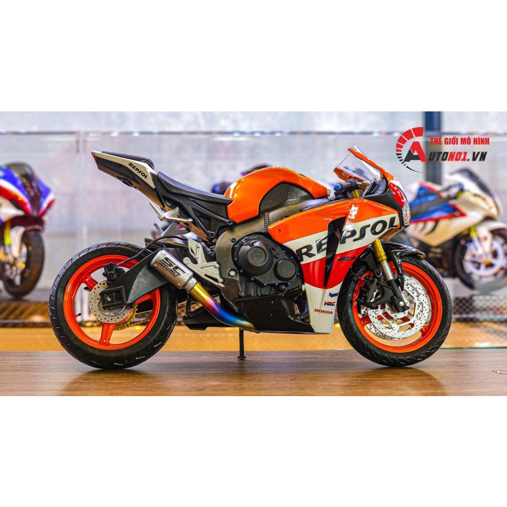 MÔ HÌNH XE ĐỘ HONDA CBR 1000RR CUSTOM REPSOL 1:12 AUTONO1 D198