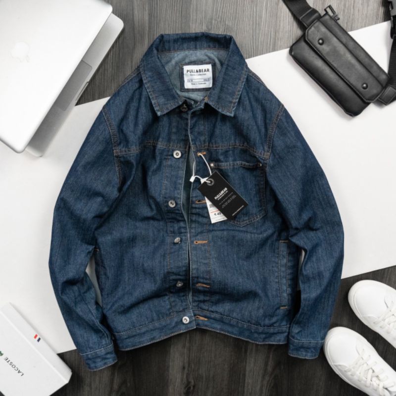 Áo khoác Jeans Nam thời Trang