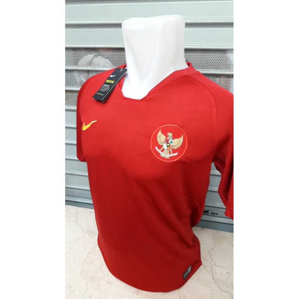 Áo Thun Bóng Đá Đội Tuyển Indonesian Jersey 2018 / 2019