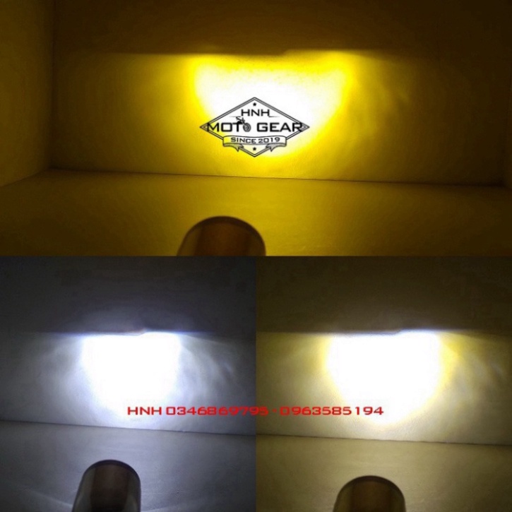 Bóng Đèn Pha Led Mini Y6 - Pha Trắng / Cos Vàng