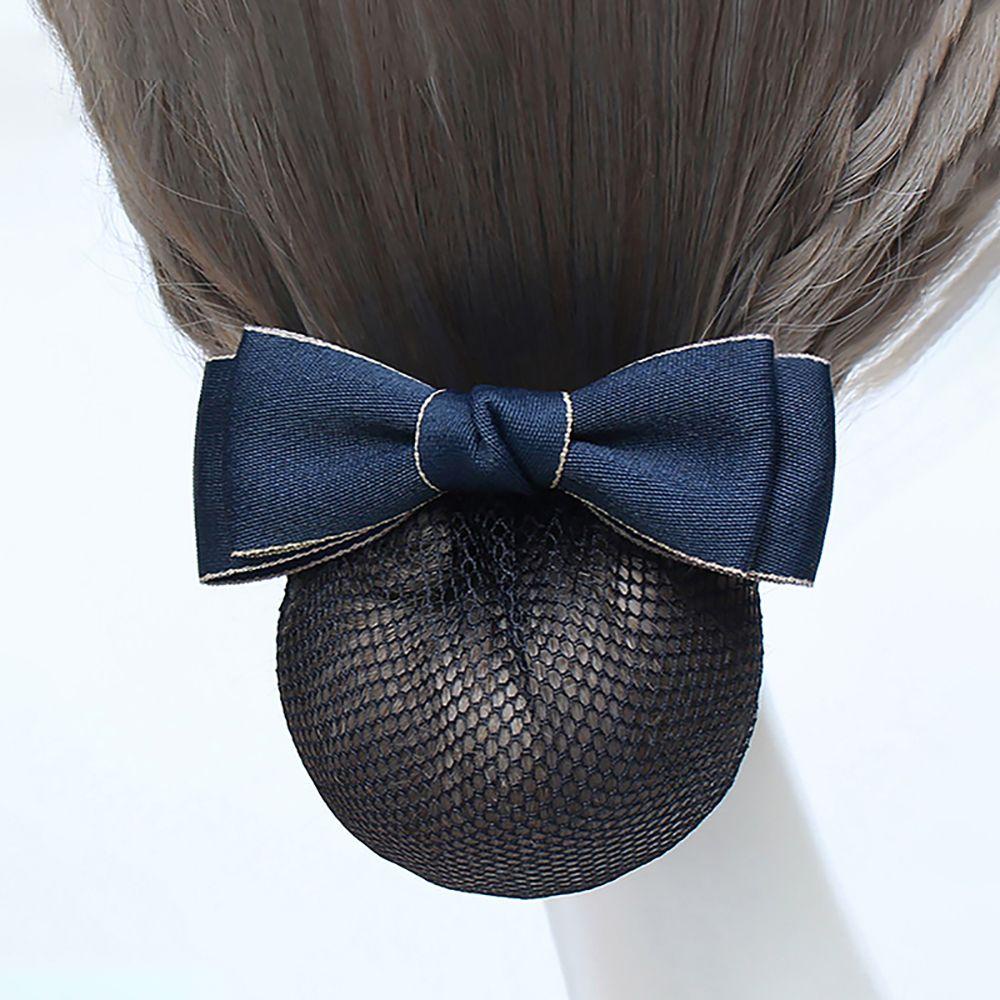 Vỏ Kẹp Tóc Dạng Lưới Đính Nơ Phong Cách Vintage Cho Nữ
