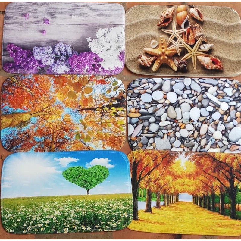 ( Mẫu ngẫu nhiên) Thảm dậm chân 3d