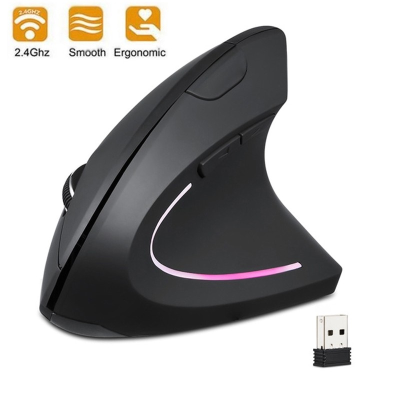 Chuột Không Dây Chơi Game Đèn LED RGB 2.4G Cho PC Laptop Notebook