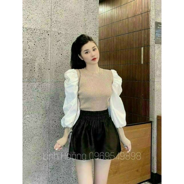 Áo tay dài bồng ôm xinh