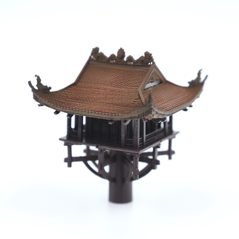 Mô hình kiến trúc Việt: Chùa Một cột - VDS0205- Sưu tầm,trang trí,bán cạn,terrarium,non bộ,bonsai