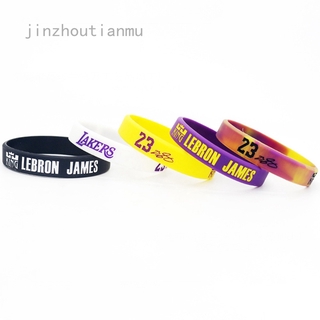 Vòng tay silicon in chữ Jinzhoutianmu Hongbaby LA Lebron James Lakers No.23 dành cho người lớn