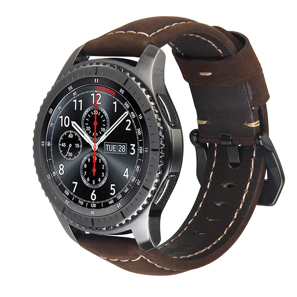 Dây đeo bằng da cho đồng hồ Samsung Gear S3 Classic / S3 Frontier/ Galaxy Watch 46mm