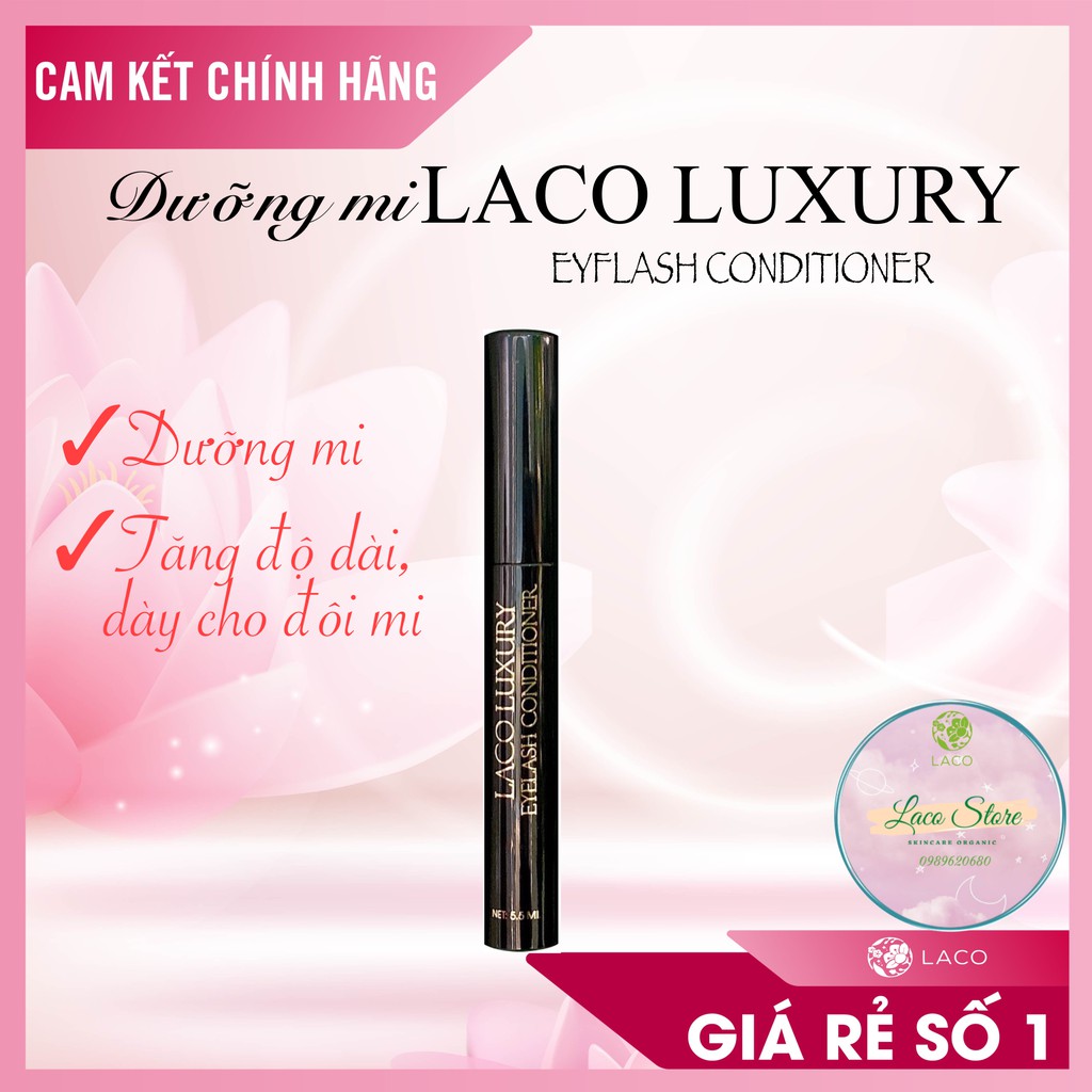 Dưỡng Mi Laco Luxury Giúp Hàng Mi Mắt Dài Khỏe Đẹp Tự Nhiên
