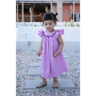 ĐẦM SMOCK ĐÔI MẸ VÀ BÉ TÍM