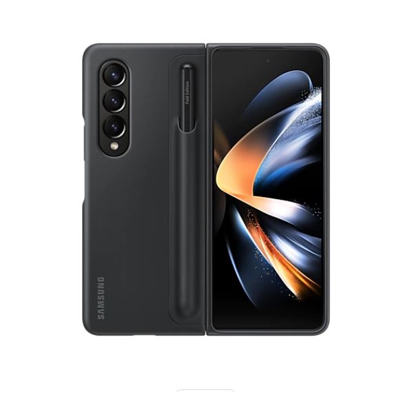 Ốp kèm bút SPen Samsung Galaxy Z Fold 4, Standing Cover with Pen, chân đế dựng, khe cài bút s pen, hàng chính hãng