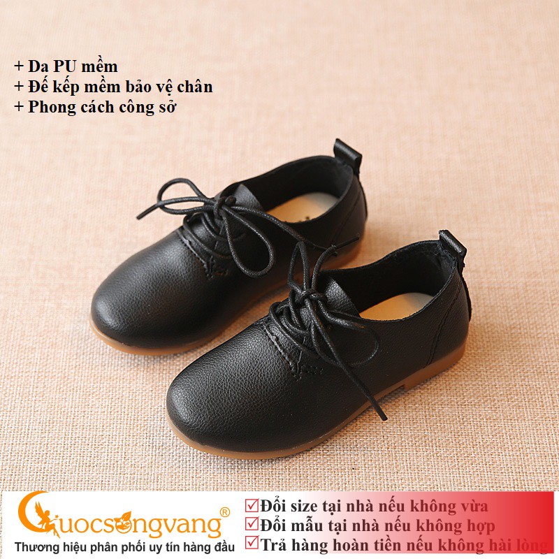 Giày dép bé trai kiểu giày tây đế kếp chống trượt GLG037 Cuocsongvang