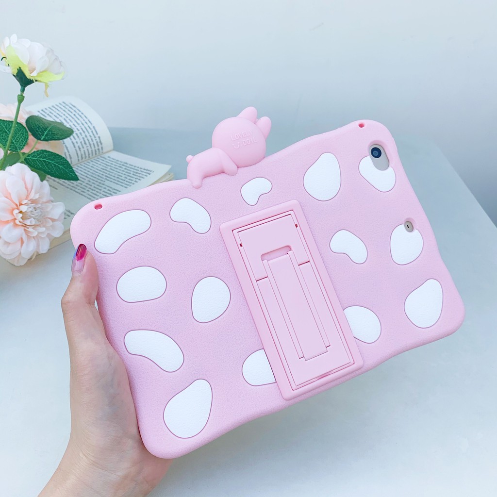 Ốp Lưng Silicone Có Giá Đỡ Hình Hoạt Hình Đáng Yêu Cho Samsung Galaxy Tab A 8.0 2019 Sm-T290 T295 T297 | BigBuy360 - bigbuy360.vn