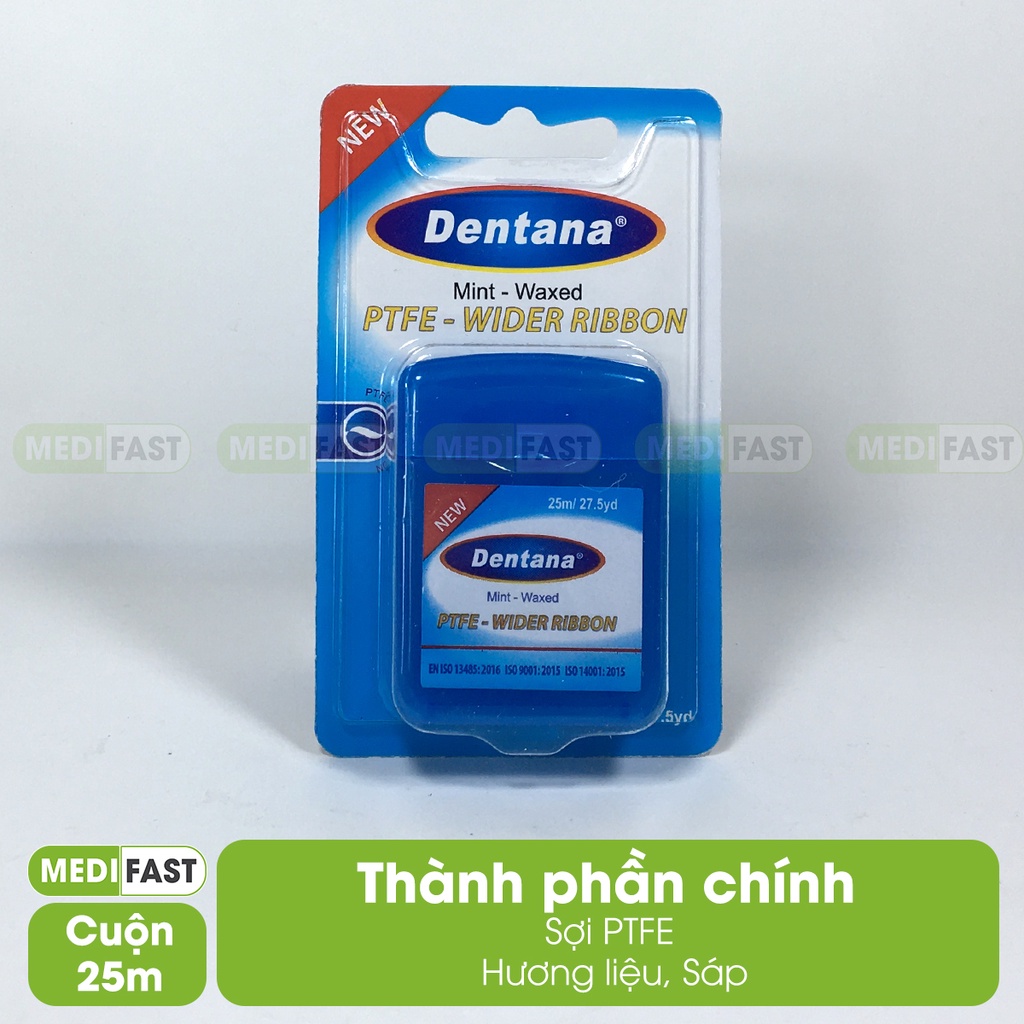 Chỉ nha khoa Dentana - Chỉ cuộn hương bạc hà thơm mát