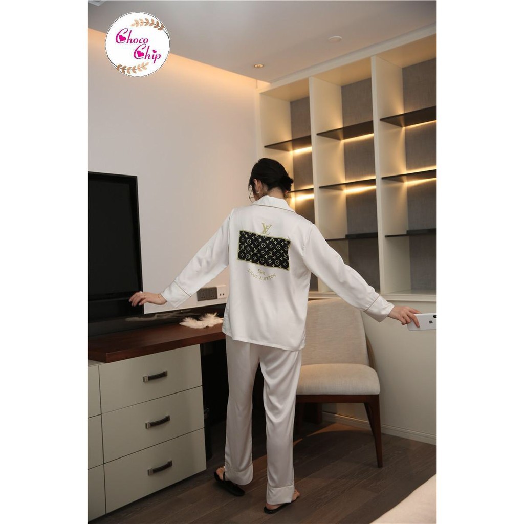 [FreeShip – Xả kho] Bộ Pijama Lụa|Đồ Ngủ Cao Cấp Mã PI 1701 - Chocochip Shop